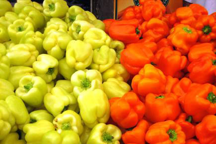 Vegetables at the market